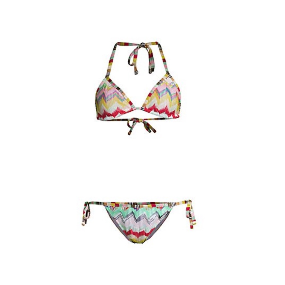 Missoni Mare 2- Piece Zig Zag Triangle Bikini Set